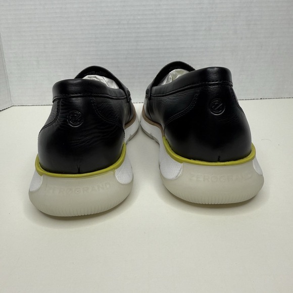 Cole Haan Black Loafers with White Sole - Picture 5 of 12